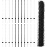  Ograje 22 kos U-kanal Siva 120 cm Jeklo, Šesterokotna ograja Siva 1,2 x 50 m Jeklo | Shoptok.si