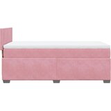  Box spring krevet s madracem ružičasti 100x200 cm baršunasti | shoptok.hr