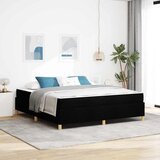  Krevetna konstrukcija Crna 180 x 200 cm tkanina | shoptok.hr