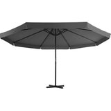  Zunanji senčnik z aluminijastim drogom 500 cm antracit | Shoptok.si