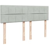  Krevet s oprugama i madracem svjetlosivi 140x190 cm baršunasti | shoptok.hr