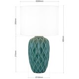 Orion Stona lampa TORTUGA 1xE27/40W/230V zelena/bela | Eponuda.com