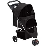  Sklopiva kolica za pse crna 80 x 46 x 98 cm od tkanine oxford | shoptok.hr