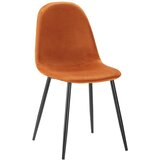 Bessagi Home stol lio, opečnato rjava, žamet | Shoptok.si