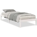 vidaXL Daljši posteljni okvir brez vzmetnice bel 100x220 cm borovina | Shoptok.si