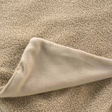 Douceur d intérieur Bež odeja iz flisa 180x220 cm Curly Wooly – | Shoptok.si