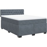 Maison Chic Box spring postelja - Vzmetna postelja z vzmetnico temno siva 160x200 cm žamet SL4848, (21900075) | Shoptok.si