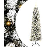 vidaXL Umjetnobožićnodrvce with LEDs Bijelo 210cm PVC | shoptok.hr