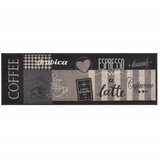 Maison Chic Kuhinjska Preproga, Rug pralna napis Coffee črna 60x180 cm žamet, (22122283) | Shoptok.si