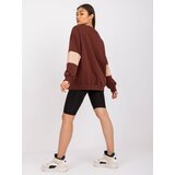 FANCY Sweatshirt-FA-BL-7629.19P-dark brown | Shoptok.si