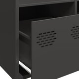  Visoka komoda crna 68x39x103,5 cm od čelika | Eponuda.com
