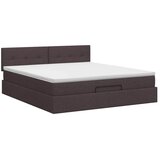 Podesivi krevet s madracem Tamno smeđa 140 x 190 cm Tkanina - Tamno smeđa 140 x 190 cm Prošiveno gumbima | shoptok.hr