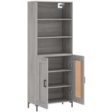  Visoka komoda siva sonome 69,5x34x180 cm od konstruiranog drva | shoptok.hr