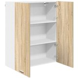 vidaXL Viseča omarica s polico Riga Sonoma hrast 80 x 31 x 100 cm | Shoptok.si