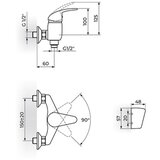Rosan baterija za tuš kadu KING J371001 ROS045 | ePonuda.com