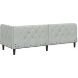  Kutni okvir kreveta Svijetlo siva 80 x 200 cm Baršun | shoptok.hr