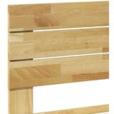  Okvir kreveta uzglavljem bez madraca 75x190 cm puno drvo hrast | shoptok.hr