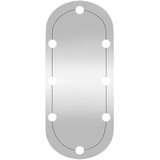 Zidno ogledalo s LED svjetlima 35x80 cm stakleno ovalno | Eponuda.com