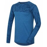 Husky merino thermal underwear t-shirt long men's dark. blue Cene