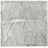  Presvlaka za jastuk 6 kom. HOUTEN Svjetlosiva 80 x 80 cm Flanel - Dizajn s paspulom Svjetlosiva 80 x 80 cm | shoptok.hr