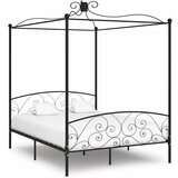  Okvir za krevet s nadstrešnicom crni metalni 180 x 200 cm | Eponuda.ba
