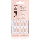 Nail HQ Almond Matte French umetni nohti z lepilom 24 kos | Shoptok.si