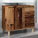 vidaXL Omarica za umivalnik starinski les 60x30x60 cm inženirski les cene