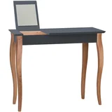 Grafitno siva toaletna mizica z ogledalom Dressing Table, dolžina 105 cm