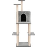  Penjalica za mačke sa stupovima za grebanje svjetlosiva 144,5cm | shoptok.hr