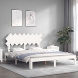  Okvir kreveta bez madraca bijeli 160x200 cm od masivne borovine | shoptok.hr