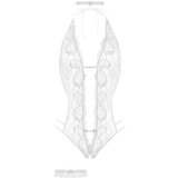 CHRISTINE otvoreni set bodija (bijeli) | shoptok.hr