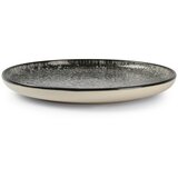 ONA Črn/kremno bel desertni krožnik iz kamenine ø 20 cm Gravel – | Shoptok.si