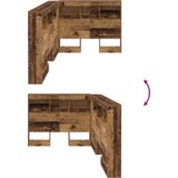  Skladišno uzglavlje Staro drvo 75 cm Konstruirano drvo | shoptok.hr