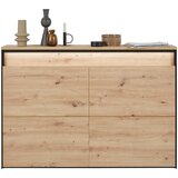 Voleo viseča omara za čevlje črna, hrast artisan | Shoptok.si