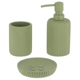 Tendance čaša za četkice pruge 9,5X7CM poliresin zelena 61103143 | ePonuda.com