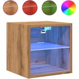 vidaXL TV zidni ormarić s LED svjetlima Artisan hrast 30x28,5x30 cm | shoptok.hr
