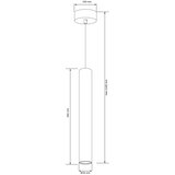  Visilica na sajli LUNGOMARE 1xGU10/10W/230V hrom | Eponuda.com