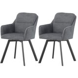 MID.YOU Set Stolov Sophie, Antracit, 2 Kos | Shoptok.si