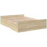  The Living Store Posteljni okvir s predali sonoma hrast 140x190cm inženirski les - Posteljni Okvir, (21498840) | Shoptok.si