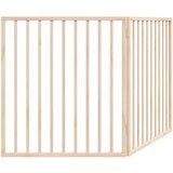  Sklopiva vrata za pse s 2 panela, 160 cm, drvo topole Smeđa 80 x 90 x 2 cm | shoptok.hr