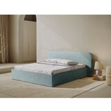 Micadoni Mentol zeleni tapecirani bračni krevet s prostorom za odlaganje s podnicom 140x200 cm Elizabeth – | shoptok.hr
