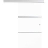  Klizna vrata od stakla ESG i aluminija 90 x 212 cm srebrna | shoptok.hr