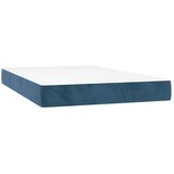  Box spring postelja z vzmetnico LED temno modra 120x200cm žamet | Shoptok.si