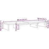 Stalak za monitor podesivi crni 80 x 24 x 10 5 cm drveni | shoptok.hr