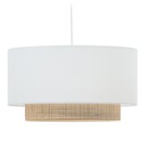 Kave Home Bijelo/u prirodnoj boji tekstilno sjenilo ø 60 cm Erna – | shoptok.hr
