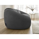 Bobochic Paris Siva sedežna garnitura iz rebrastega žameta 250 cm Tina – | Shoptok.si