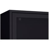 Unique Furniture Crni metalni ormar s kliznim vratima 90x180x40 cm Veep – | shoptok.hr