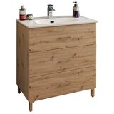  Podumivalniška omara Asya 80 (81 x 46 x 85 cm, Hrast, Z umivalnikom) | Shoptok.si