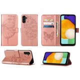 Chameleon Preklopna torbica (WLGO-Butterfly), Samsung Galaxy A13 5G/A04s, roza-zlata | Shoptok.si