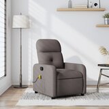 The Living Store Masažni naslanjač taupe blago - Masažni Naslanjač, (21572754) | Shoptok.si
